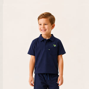 طقم Lotus Piqué Crocodile للأولاد
