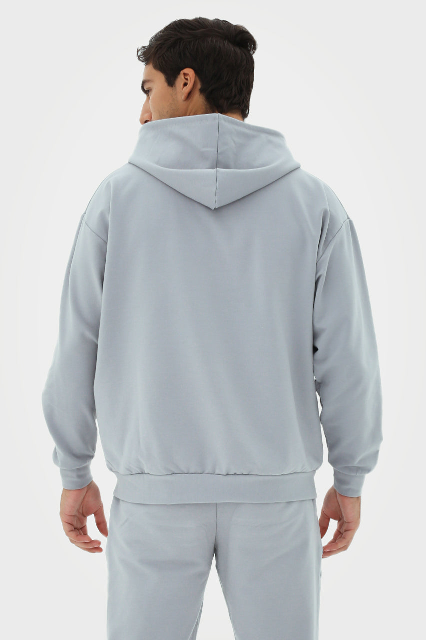 Organic Bamboo Men Oversized Zip Up Hoodie