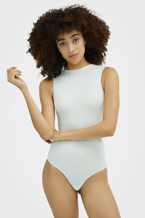 Organic Bamboo Women's Sleeveless Crewneck Bodysuit