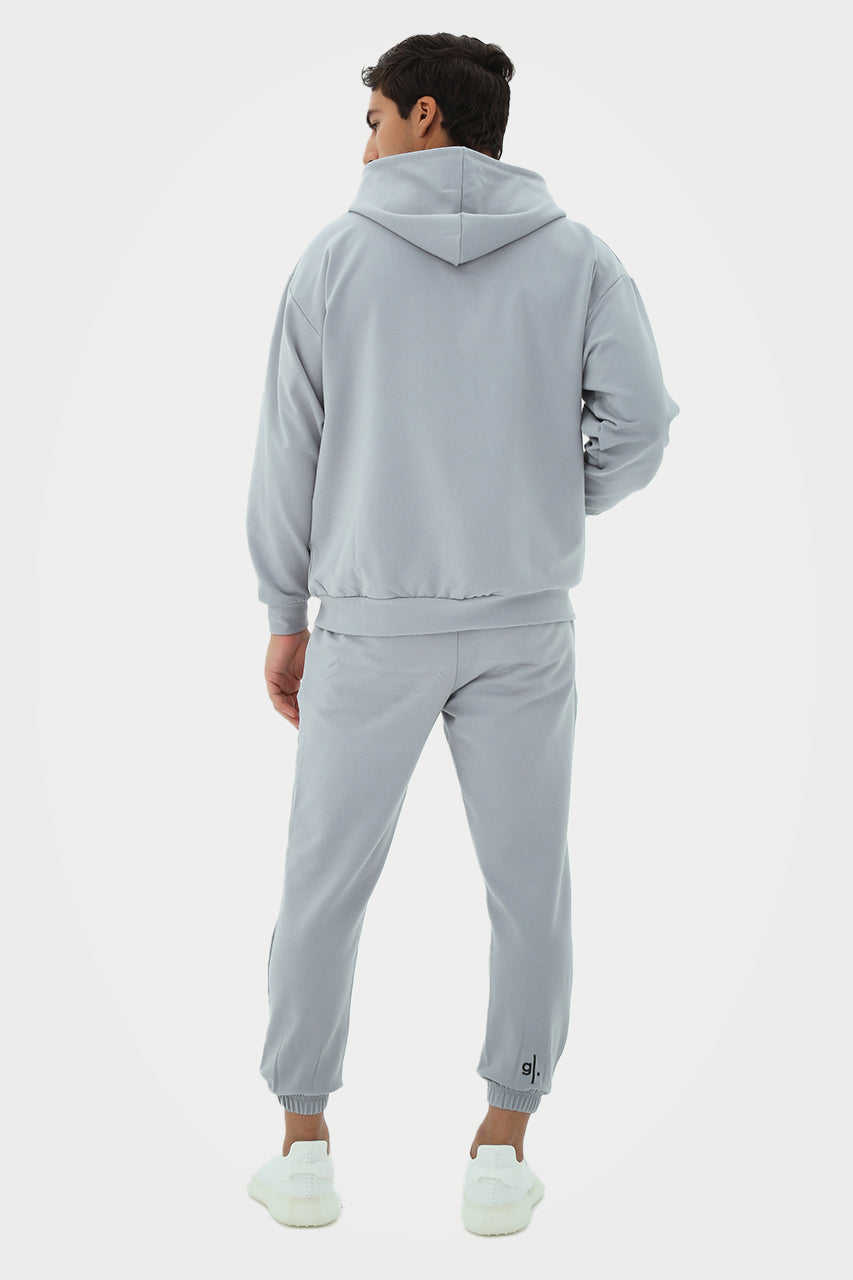 Organic Bamboo Men Oversized Zip Up Hoodie