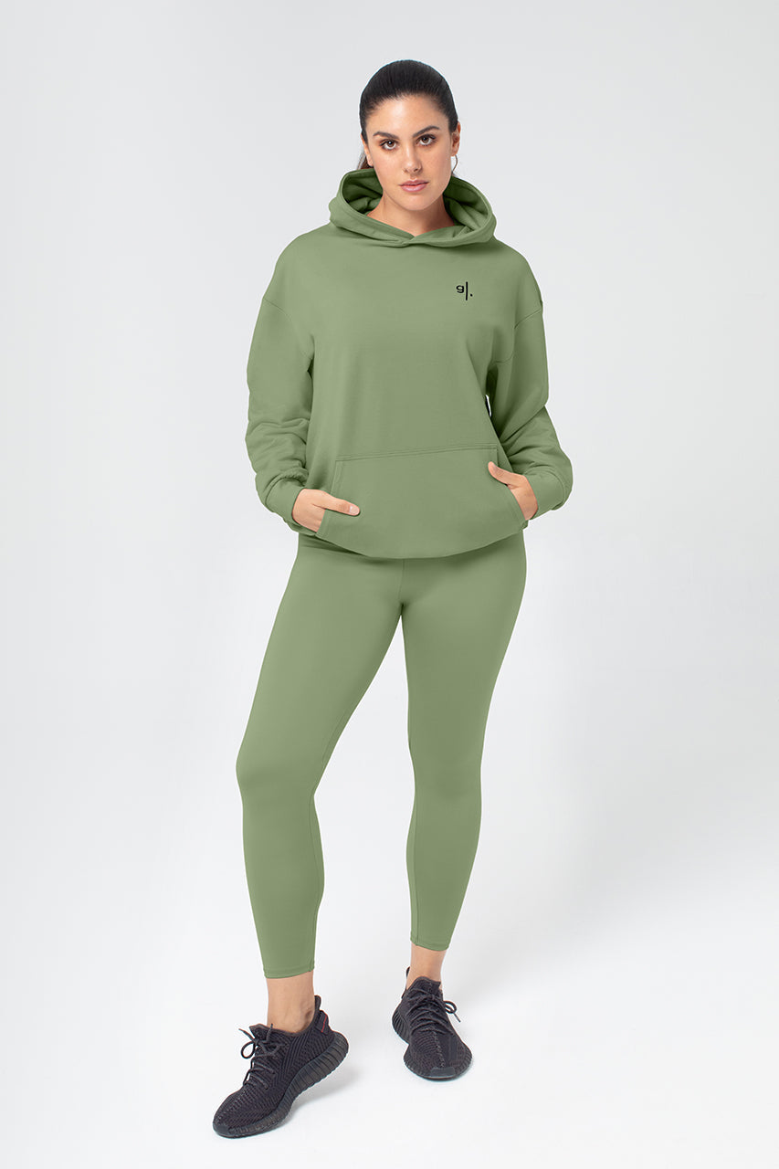 هودي نسائي بقصة واسعة من الخيزران العضوي