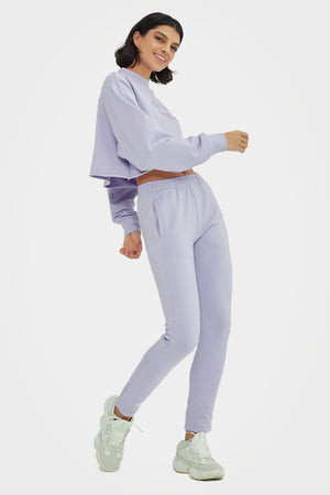 بنطال جوجرز نسائي بقصة ضيقة لكل الأجسام من الخيزران العضوي