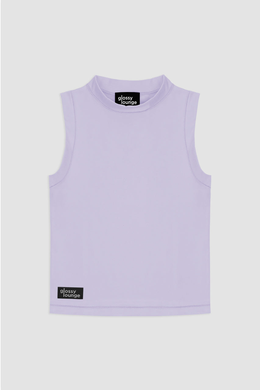 Women's Sustainable Sleeveless Crop High Neck Top