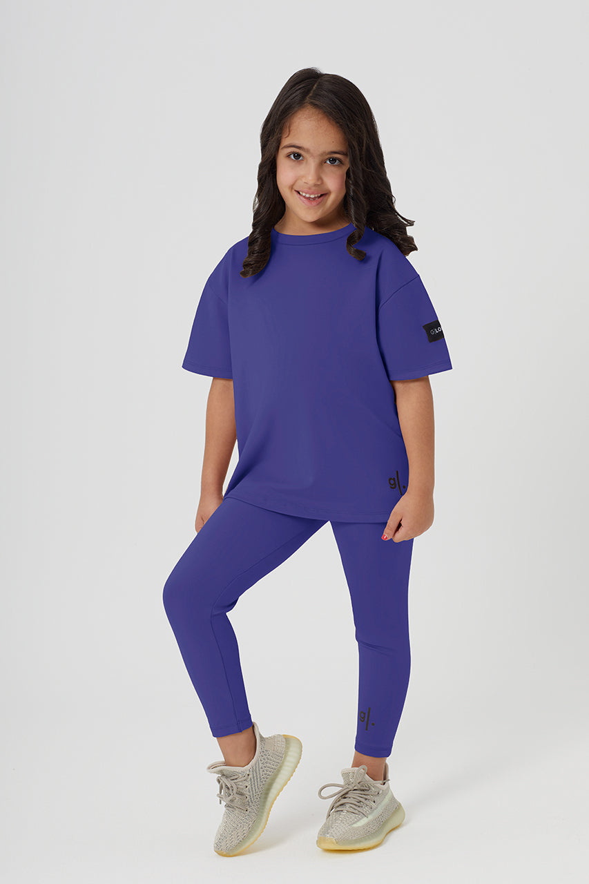 Girls Full Length Sustainable High Waist Leggings