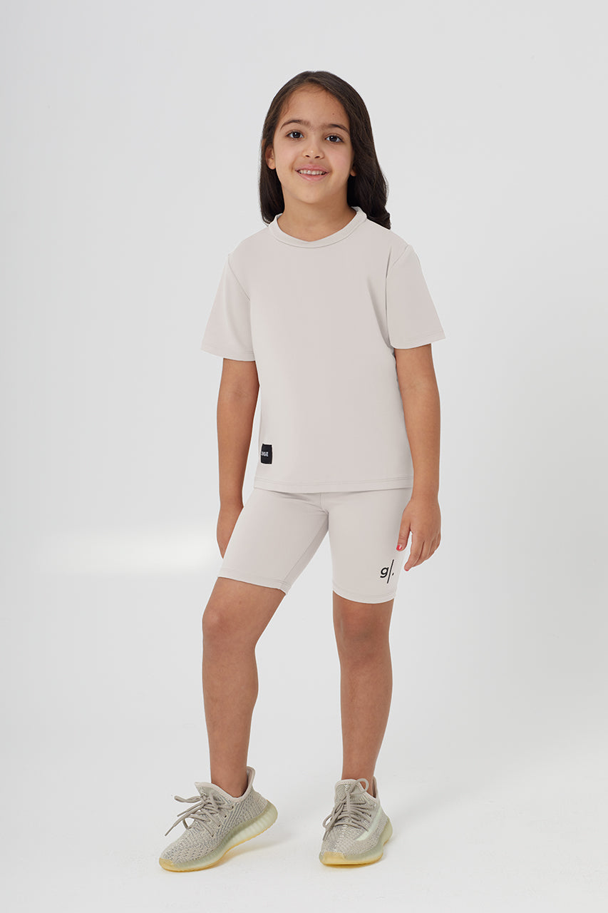 Girls Sustainable High Waist Biker Shorts