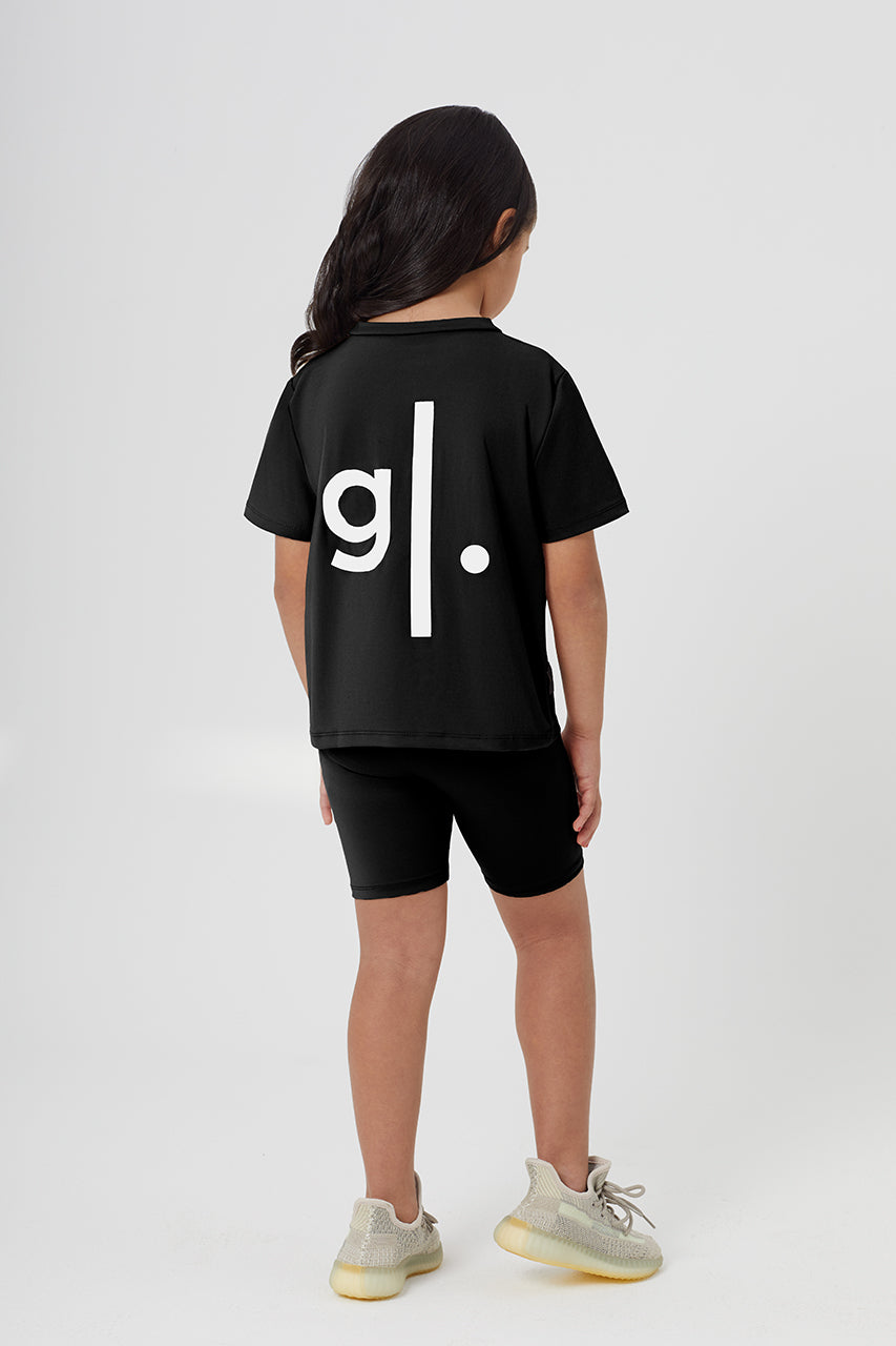 Girls Sustainable High Waist Biker Shorts