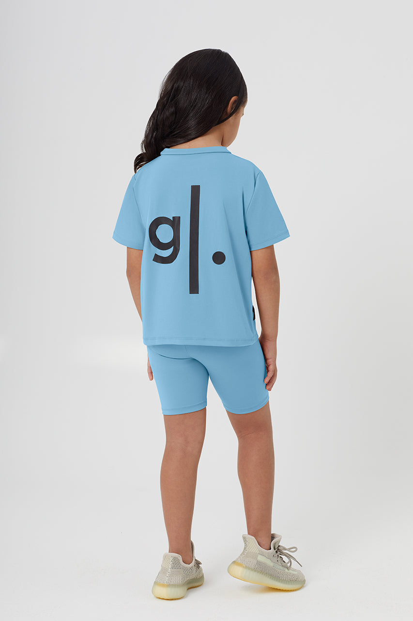 Girls Sustainable High Waist Biker Shorts
