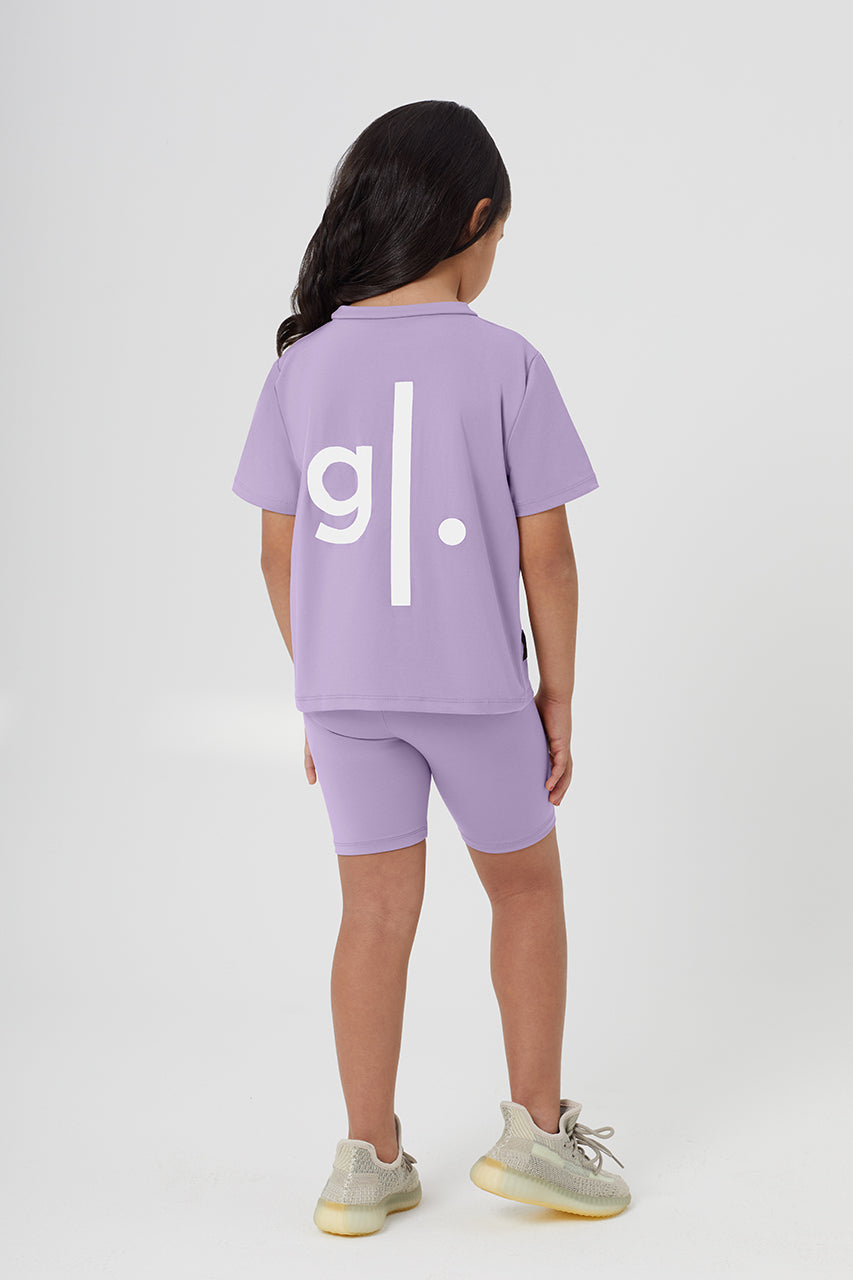 Girls Sustainable High Waist Biker Shorts