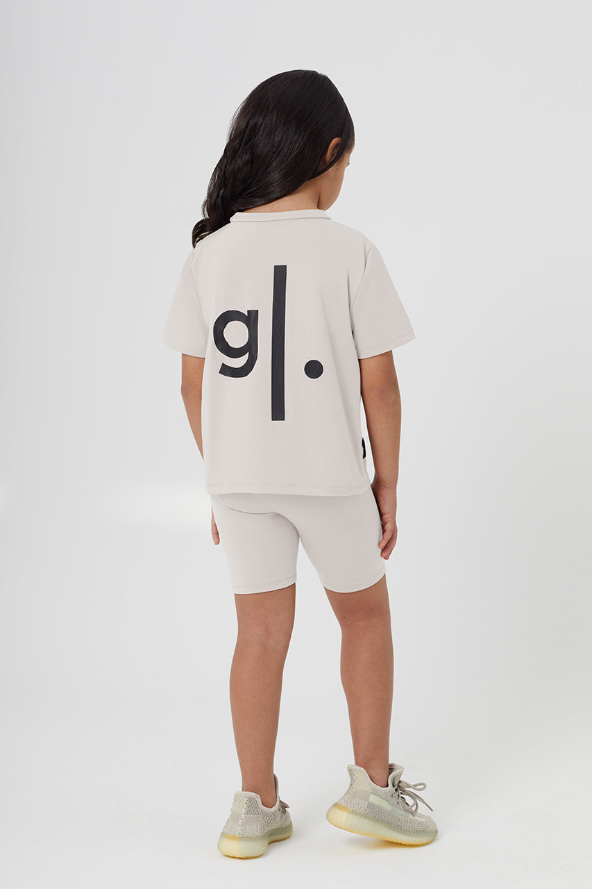 Girls Sustainable High Waist Biker Shorts