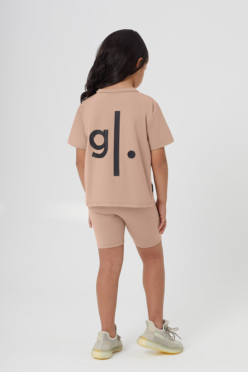 Girls Sustainable High Waist Biker Shorts