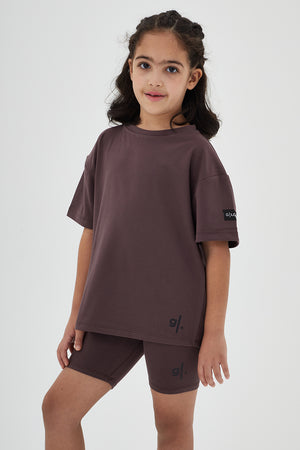 تيشيرت بقصة واسعة مستدام للفتيات