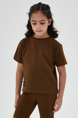 تيشيرت بقصة عادية مستدام للفتيات