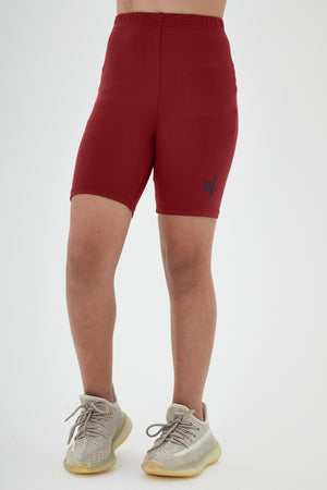 شورت بايكر عالي الخصر مستدام للفتيات